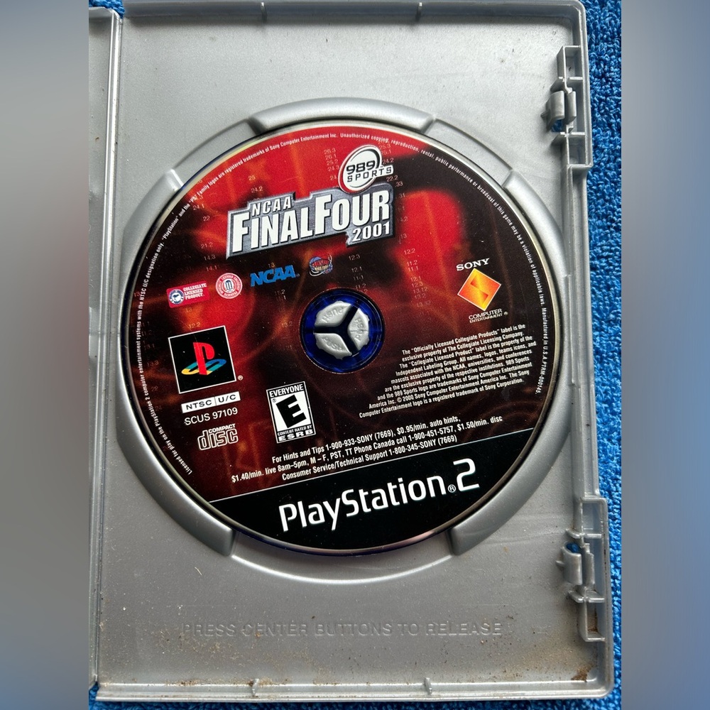 NCAA Final Four 2001 - Sony PlayStation 2 PS2 Manual & Case Included